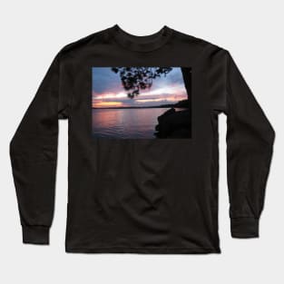 Sunset Dreams at  Lake CatchaComa 3-Available As Art Prints-Mugs,Cases,Duvets,T Shirts,Stickers,etc Long Sleeve T-Shirt